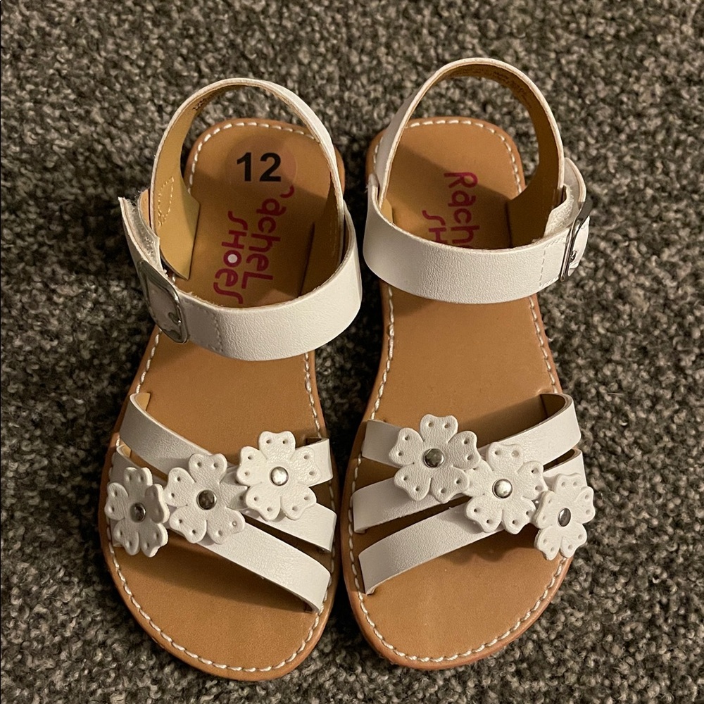 Rachel Shoes White Floral Kids Sandals. Brand new, no tags